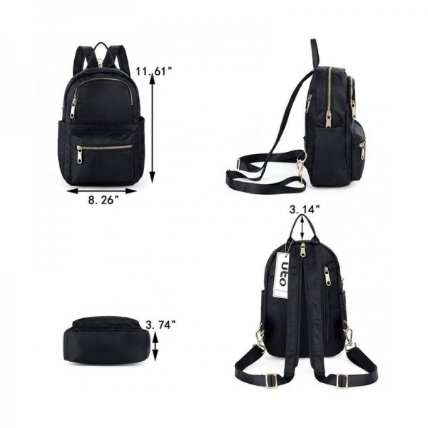 BACKPACK CONVERTIBLE CROSSBODY MESSENGER - BLACK3