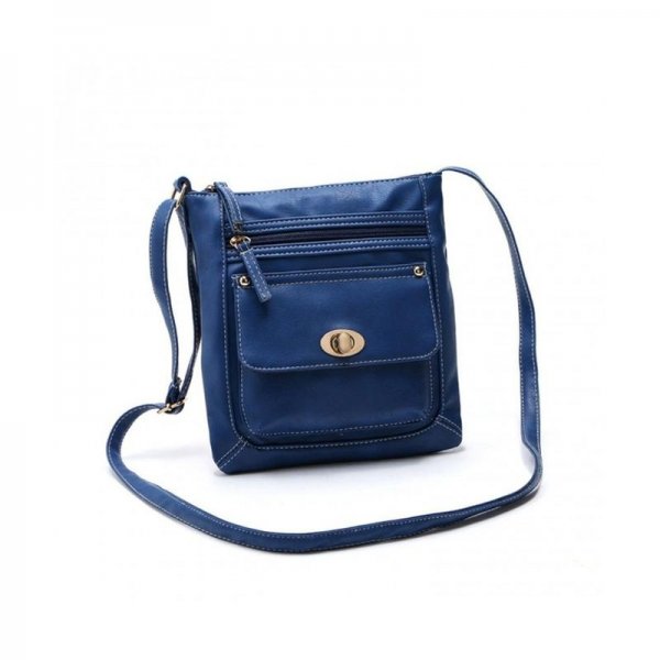 WOMEN MINI CROSS BODY SHOULDER BAGS FASHIONABLE CASUAL HANDBAGS LEATHER BAG FOR TEEN GIRLS G - BLUE