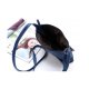 WOMEN MINI CROSS BODY SHOULDER BAGS FASHIONABLE CASUAL HANDBAGS LEATHER BAG FOR TEEN GIRLS G - BLUE
