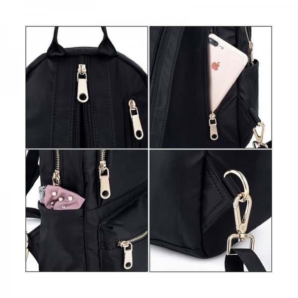 BACKPACK CONVERTIBLE CROSSBODY MESSENGER - BLACK3