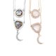Layered Moon Charm Necklace