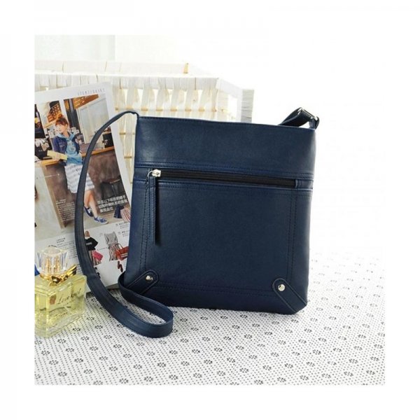 WOMEN LARGE SHOULDER BAG HANDBAG CROSS-BODY BAGS CHEAP COLORS FOR GIRL - BLUE