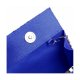 WOMENS LUXURY EVENING WEDDING PARTY PURSE CLUTCH RHINESTONE SATIN PLEATED HANDBAG - BLUE