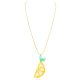 Lemon Acetate Pendant Necklace