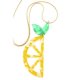 Lemon Acetate Pendant Necklace