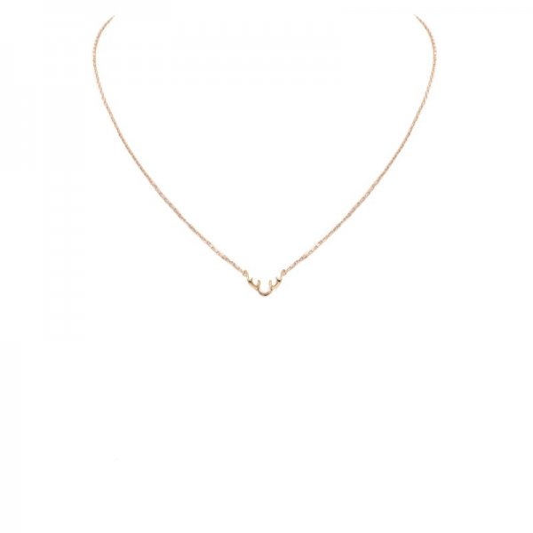 Brass Antler Necklace