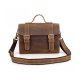 AB EARTH DISTRESSED CROSSBODY SATCHELS - DISTRESSED BROWN