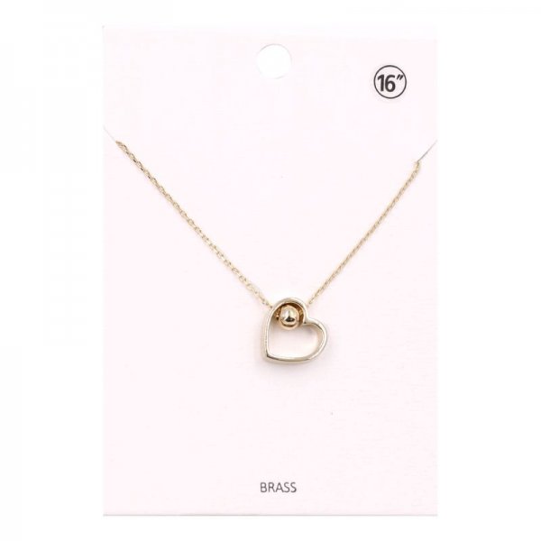 Brass Heart Necklace
