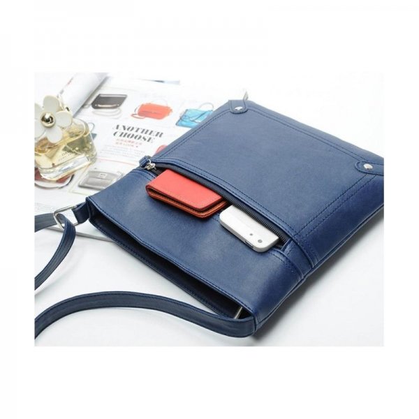 WOMEN LARGE SHOULDER BAG HANDBAG CROSS-BODY BAGS CHEAP COLORS FOR GIRL - BLUE