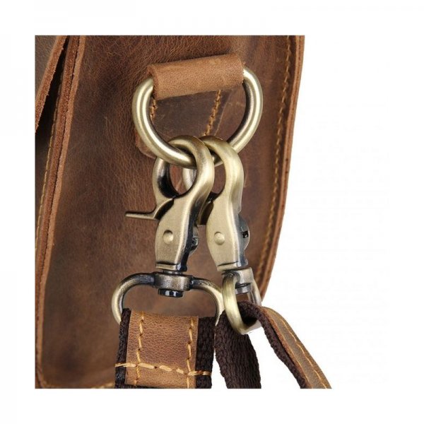 AB EARTH DISTRESSED CROSSBODY SATCHELS - DISTRESSED BROWN