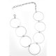 Linked Metal Ring Necklace