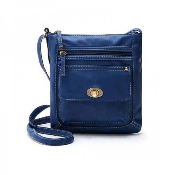 WOMEN MINI CROSS BODY SHOULDER BAGS FASHIONABLE CASUAL HANDBAGS LEATHER BAG FOR TEEN GIRLS G - BLUE