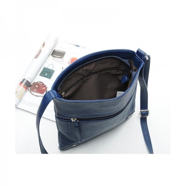 WOMEN LARGE SHOULDER BAG HANDBAG CROSS-BODY BAGS CHEAP COLORS FOR GIRL - BLUE